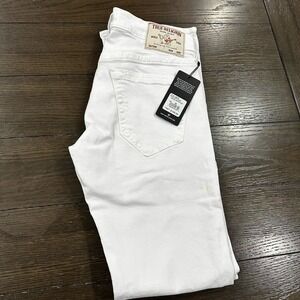 True Religion Rocco Jeans NEW‎ Mens Optic White Relaxed Skinny Sz 29 NWT